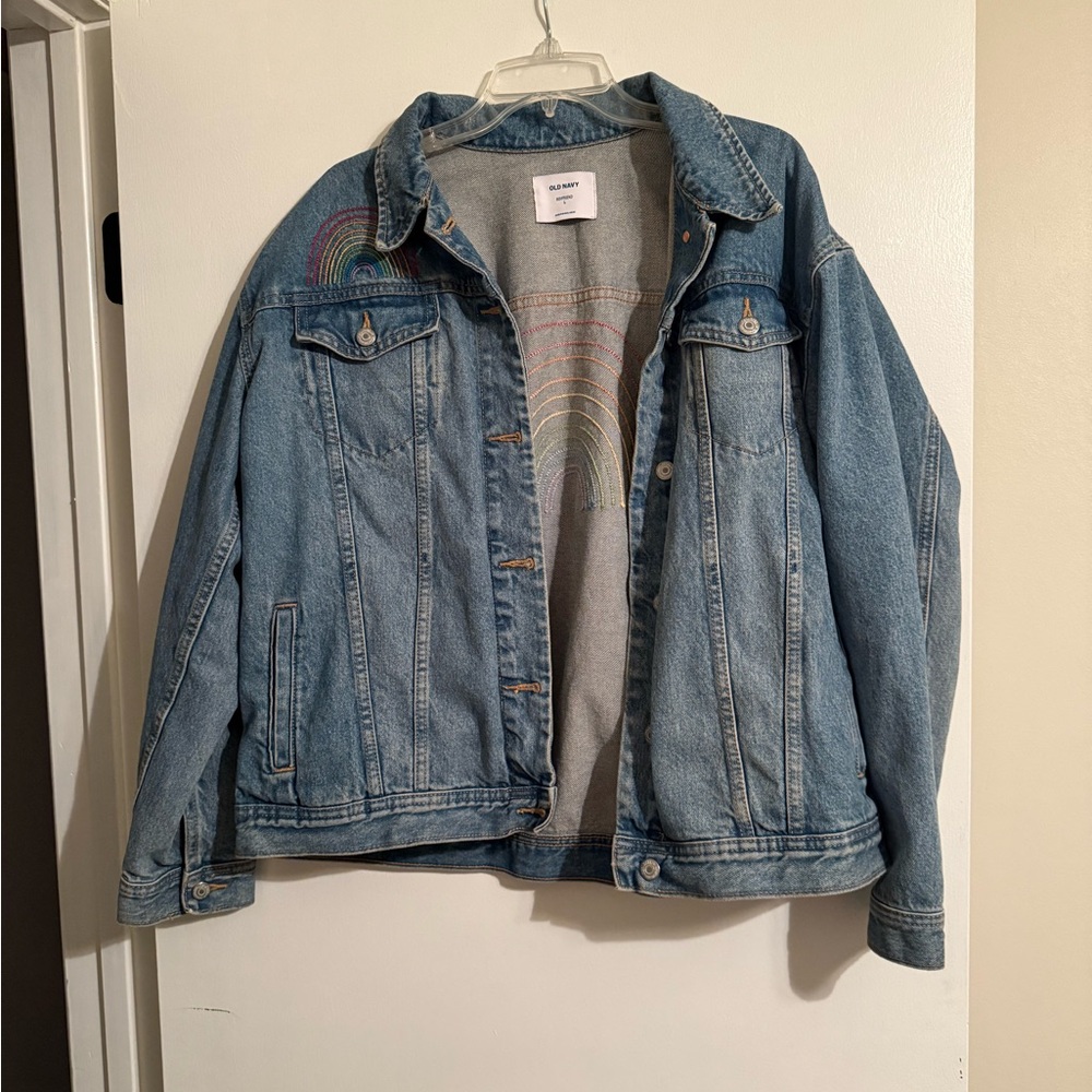 Pride Old Navy Light Blue Denim Jacket